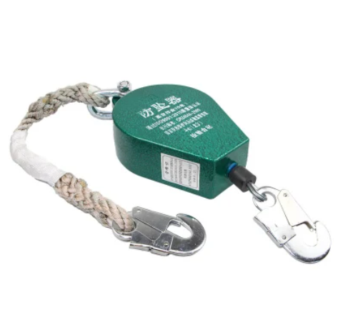 High Altitude Operation Fall Protection Self Locking Steel Rope Arrester