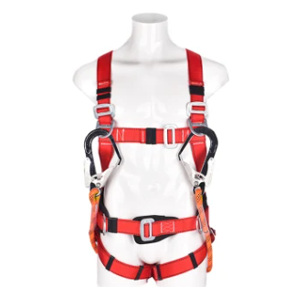 Ce Certificated Electrical Full Body Safety Harness with Lanyard