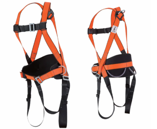 Comfortable Fall Protection Industrial Full Body Harness Safety Lanyard