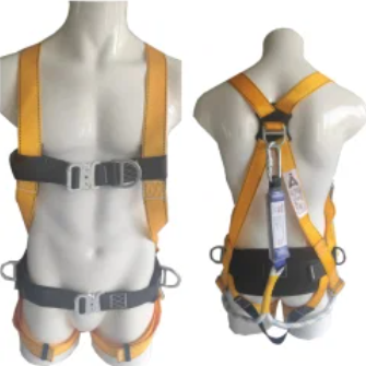 Reflective Fall Restraint Lanyard Safety Harness for Construction