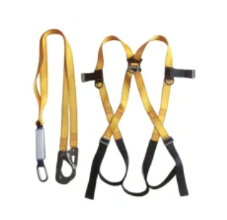 ANSI Mining Retractable Tree Fall Harness Safety with Double Lanyard