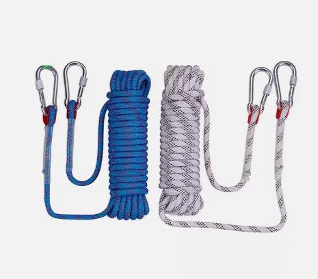 Multicolor Soft Safety Braided Rock Climbing Dynamic Nylon Rope Outdoor Static Rock Climbing Rope